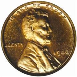 1942 Lincoln Cent PR66 RD Cameo (NGC)
