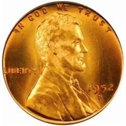 1952-S Lincoln Cent MS-67 RD (PCGS)