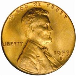 1953-S Lincoln Cent MS-67 RD (PCGS)