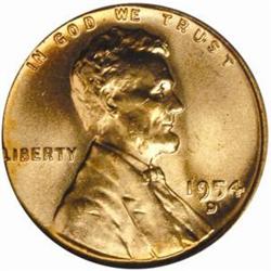 1954-D Lincoln Cent MS-66 RD (PCGS)