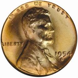 1954-S Lincoln Cent MS-67 RD (PCGS)