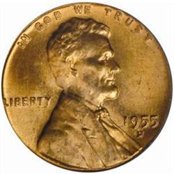 1955-D Lincoln Cent MS-66 RD (PCGS)