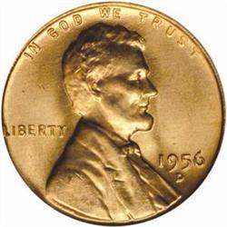 1956-D Lincoln Cent MS-66 RD (PCGS)