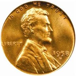 1958-D Lincoln Cent MS-67 RD (PCGS)
