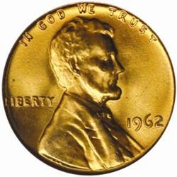 1962 Lincoln Cent MS-67 RD (PCGS)