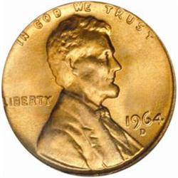 1964-D Lincoln Cent MS-67 RD (PCGS)