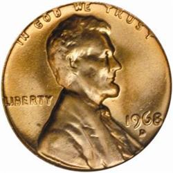 1968-D Lincoln Cent MS-67 RD (PCGS)