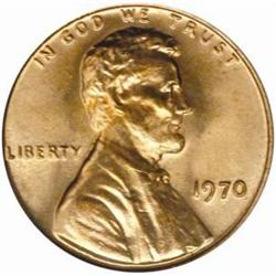 1970 Lincoln Cent MS-67 RD (PCGS)
