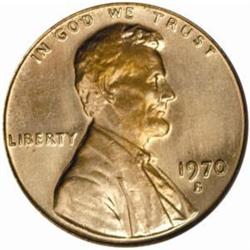 1970-S Lincoln Cent Large Date MS-67 RD (PCGS)