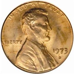 1973-D Lincoln Cent MS-67 RD (PCGS)