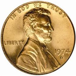 1974-D Lincoln Cent MS-67 RD (PCGS)