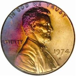 1974-S Lincoln Cent MS-67 RD (PCGS)