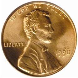 1990 Lincoln Cent MS-68 RD (PCGS)