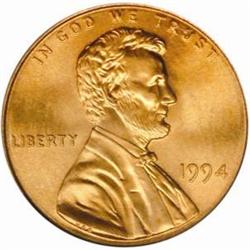 1994 Lincoln Cent MS-68 RD (PCGS)