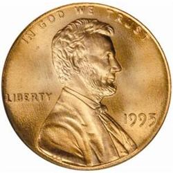1995 Lincoln Cent MS-68 RD (PCGS)