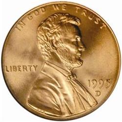1995-D Lincoln Cent MS-68 RD (PCGS)