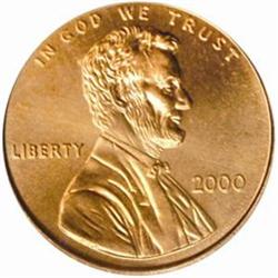 2000 Lincoln Cent MS-69 RD (PCGS)