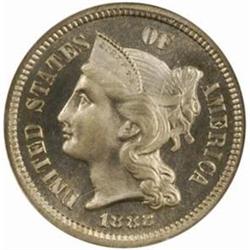 1882 Nickel Three-Cent Piece PR67 Cameo (NGC) CAC