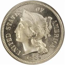 1882 Nickel Three-Cent Piece PR66 Cameo (NGC)
