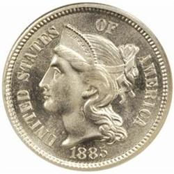 1885 Nickel Three-Cent Piece PR67 (NGC)
