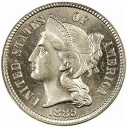 1885 Nickel Three-Cent Piece PR65 (PCGS) OGH