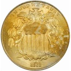 1868 Shield Nickel MS-63 (PCGS)