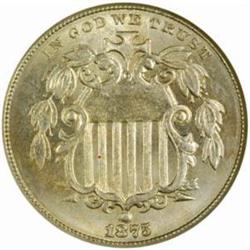 1875 Shield Nickel MS-65 (NGC)