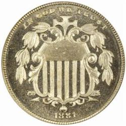 1881 Shield Nickel PR66 Cameo (NGC)