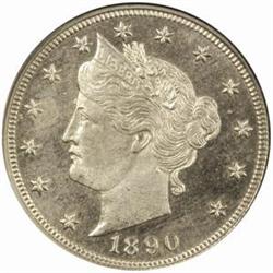 1890 Liberty 5C PR63 (NGC) Black 1st Gen. Holder