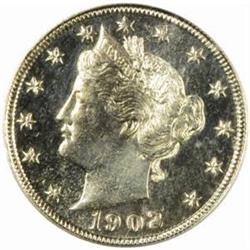 1902 Liberty Nickel PR65 Cameo (PCGS) CAC