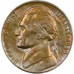 1939-D Jefferson 5C. Rev. of 1940. MS65FS (PCGS)