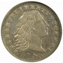 1795 Flowing Hair Half Dime. EF-40 (NGC) OH
