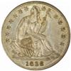 Image 1 : 1838 Liberty H10C. No Drapery Lg Stars AU58 PCGS