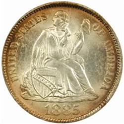 1885 Seated Liberty Dime MS-66 (ANACS)
