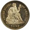 Image 1 : 1891 Seated Liberty Dime PR66 Cameo (NGC)
