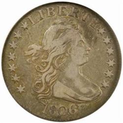 1806/5 Draped Bust 25C. B-1 Rarity-2 VF-35 (PCGS)