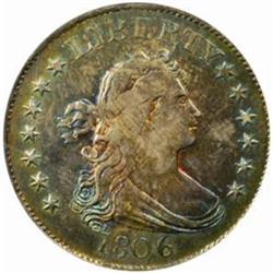 1806 Drape Bust 25C. B-3 Rarity-1 AU Details