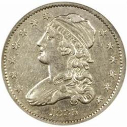 1835 Capped Bust Quarter B-1 Rarity-1 AU-53 (NGC)