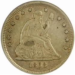 1868-S Seat Lib 25C.The only known dies EF40 PCGS