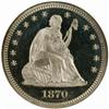 Image 1 : 1870 Seated Liberty 25C. PR67 Ultra Cam (NGC) CAC
