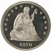 Image 1 : 1870 Seated Liberty Quarter PR65 DCam (PCGS)