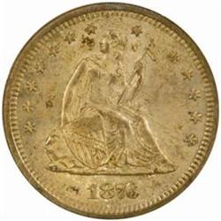 1876-S Seated Liberty Quarter MS-65 (NGC) OH