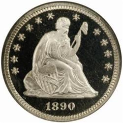 1890 Seated Liberty Quarter PR68* Ultra Cam (NGC)