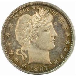 1897 Barber Quarter PR63 (PCGS) OGH
