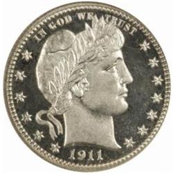 1911 Barber Quarter PR68 Cameo (NGC)