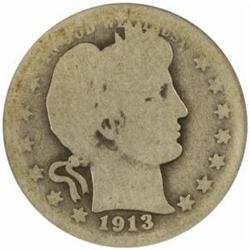 1913-S Barber Quarter AG-3 (NGC)