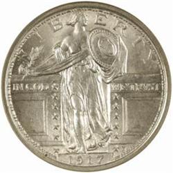 1917 Standing Liberty Quarter Type I MS63FH (NGC)