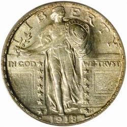 1918-S Standing Liberty Quarter MS-64 (PCGS)