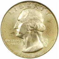 1934 Washington 25C. DDO MS-66 (PCGS) CAC OGH