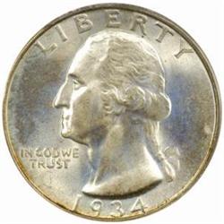 1934-D Washington Quarter MS-66 (PCGS)
